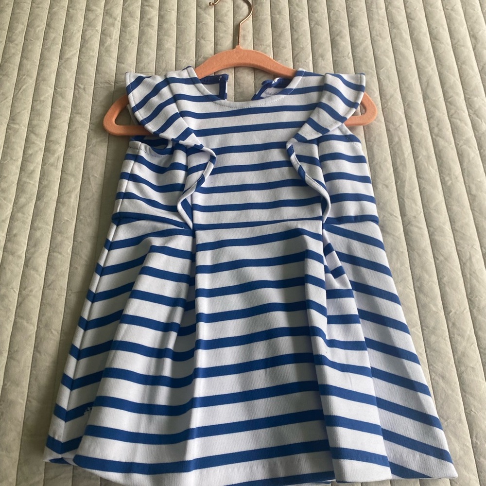 Polo by Ralph Lauren Blue and White Striped Dress